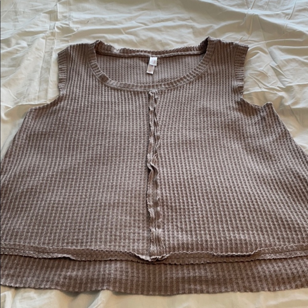NWT waffle knot pj tunic tan xhilaration brand.